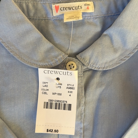 Gap Heart Sweater with Blue Peter Pan Collared Blouse from JCrew - Girls’ Size 4 - Picture 3 of 3